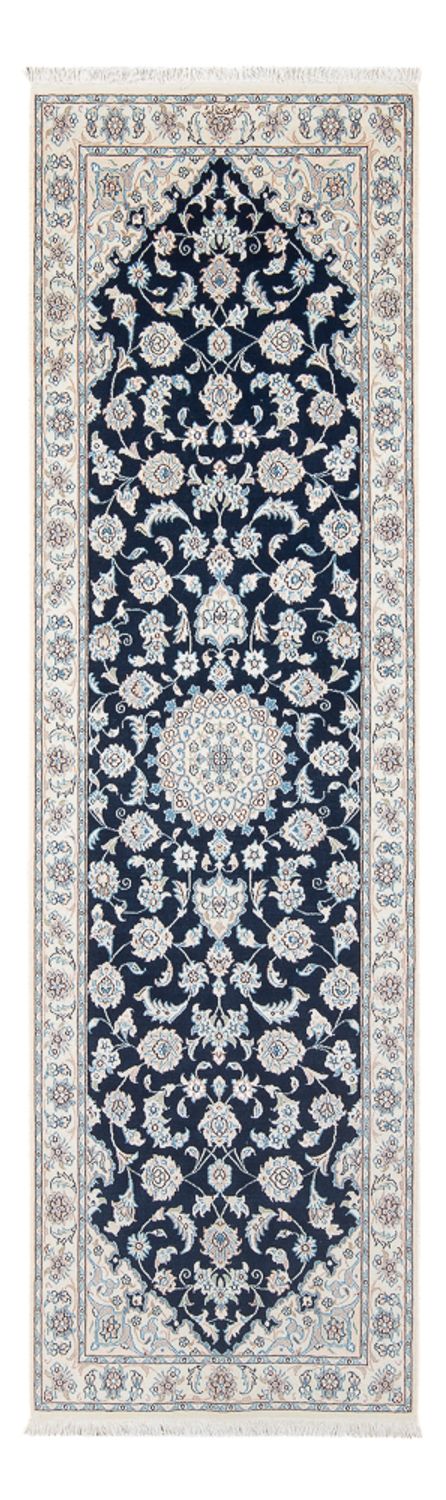 Loper Perzisch tapijt - Nain - Premium - 246 x 80 cm - donkerblauw