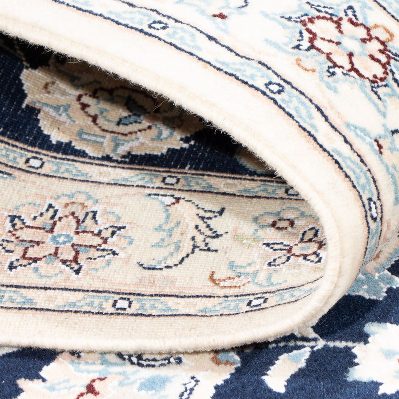 Loper Perzisch tapijt - Nain - Premium - 246 x 80 cm - donkerblauw