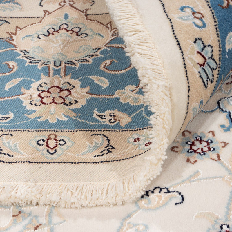 Perzisch tapijt - Nain rond  - 200 x 200 cm - crème