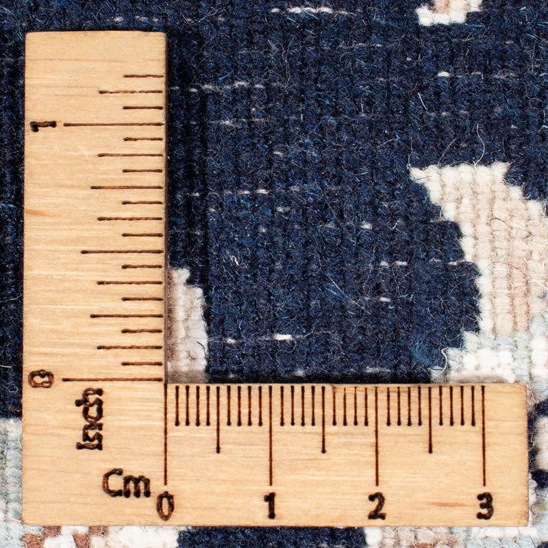 Loper Perzisch tapijt - Nain - Premium - 392 x 87 cm - donkerblauw