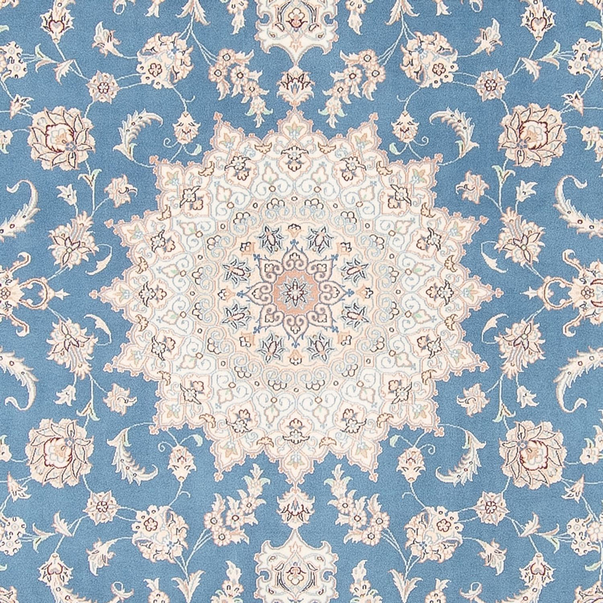 Perzisch tapijt - Nain - 263 x 227 cm - blauw