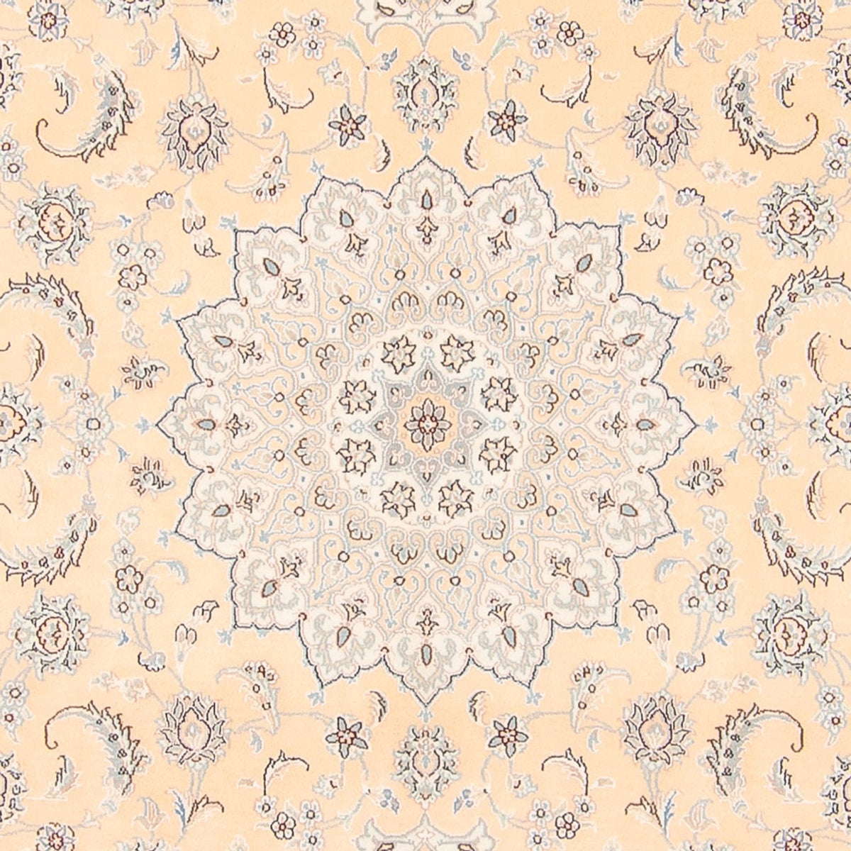 Perzisch tapijt - Nain - 250 x 208 cm - zalm