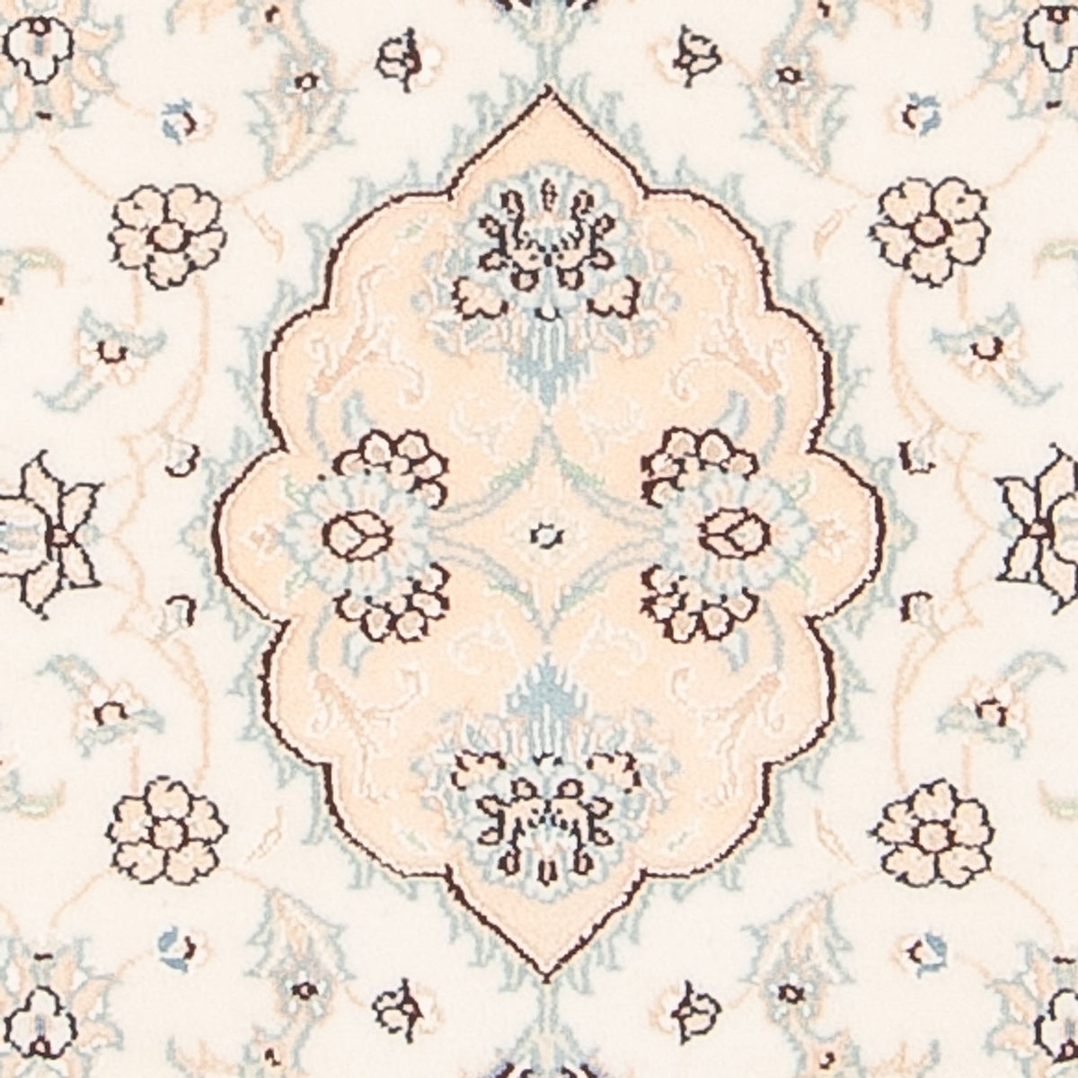 Perzisch tapijt - Nain - 92 x 59 cm - crème