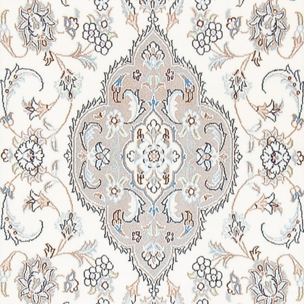 Loper Perzisch tapijt - Nain - Premium - 398 x 88 cm - crème