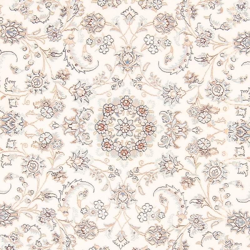 Perzisch tapijt - Nain rond  - 203 x 200 cm - crème