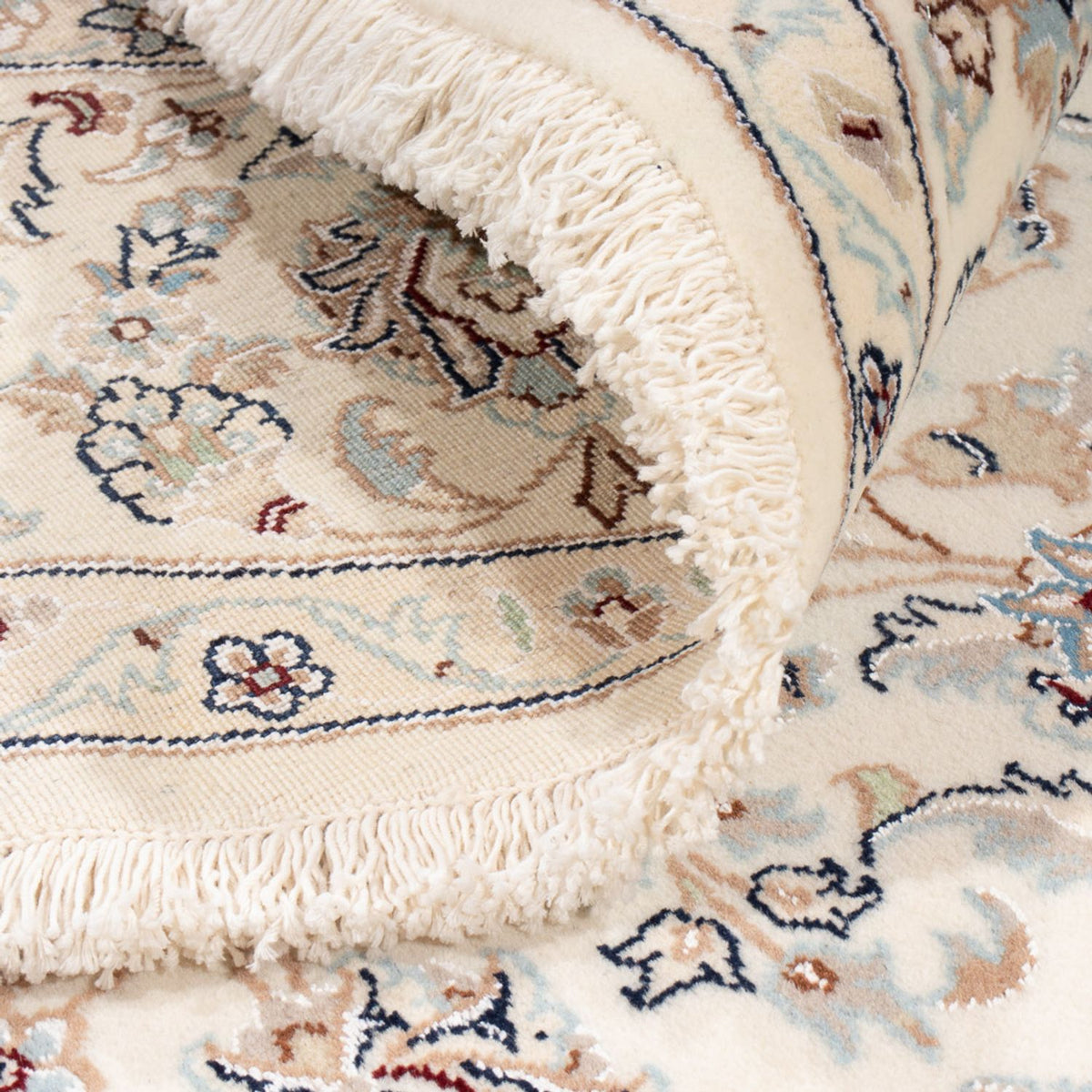 Perzisch tapijt - Nain rond  - 203 x 200 cm - crème