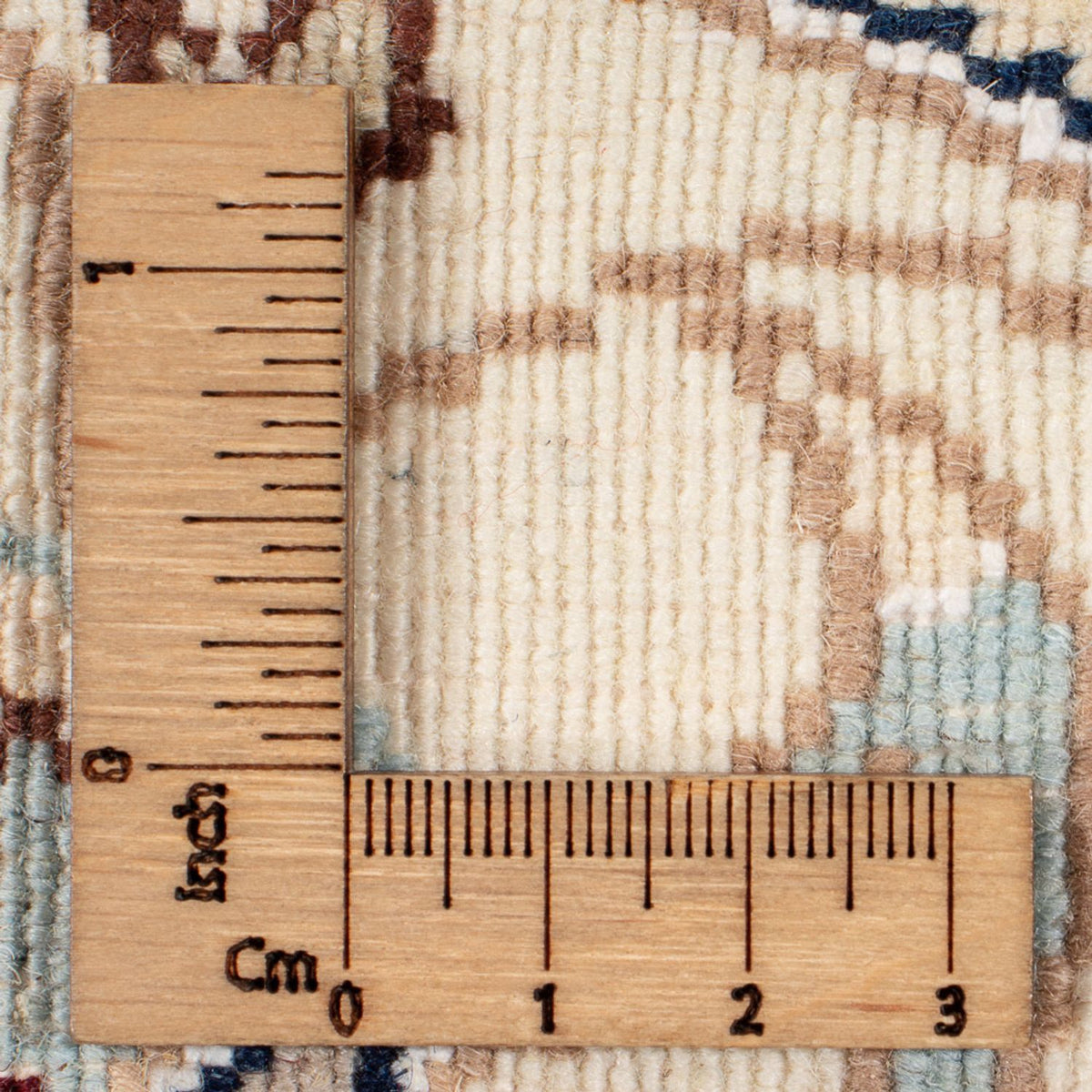 Perzisch tapijt - Nain rond  - 203 x 200 cm - crème