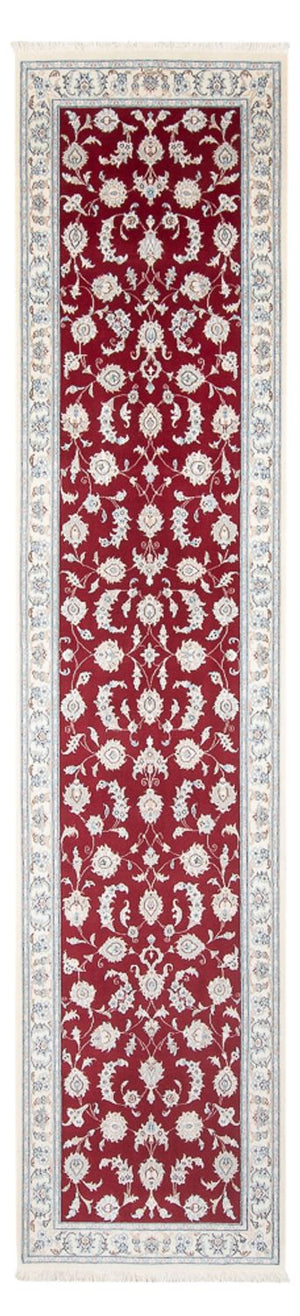 Loper Perzisch tapijt - Nain - Premium - 346 x 86 cm - rood