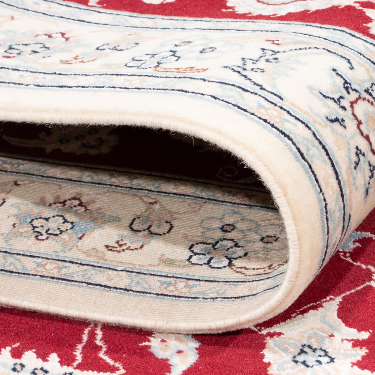 Loper Perzisch tapijt - Nain - Premium - 346 x 86 cm - rood