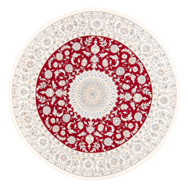 Perzisch tapijt - Nain rond  - 200 x 200 cm - rood