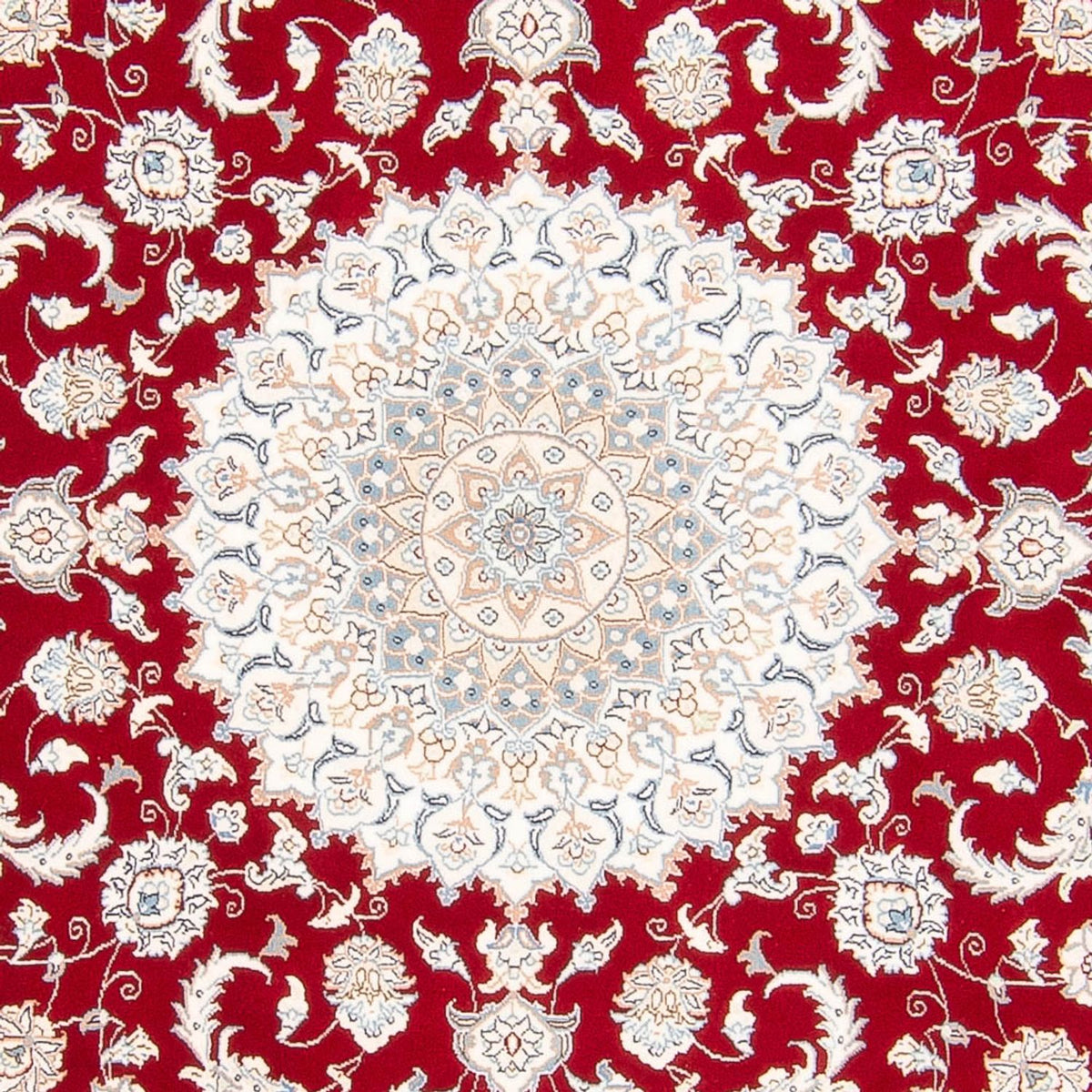 Perzisch tapijt - Nain rond  - 200 x 200 cm - rood