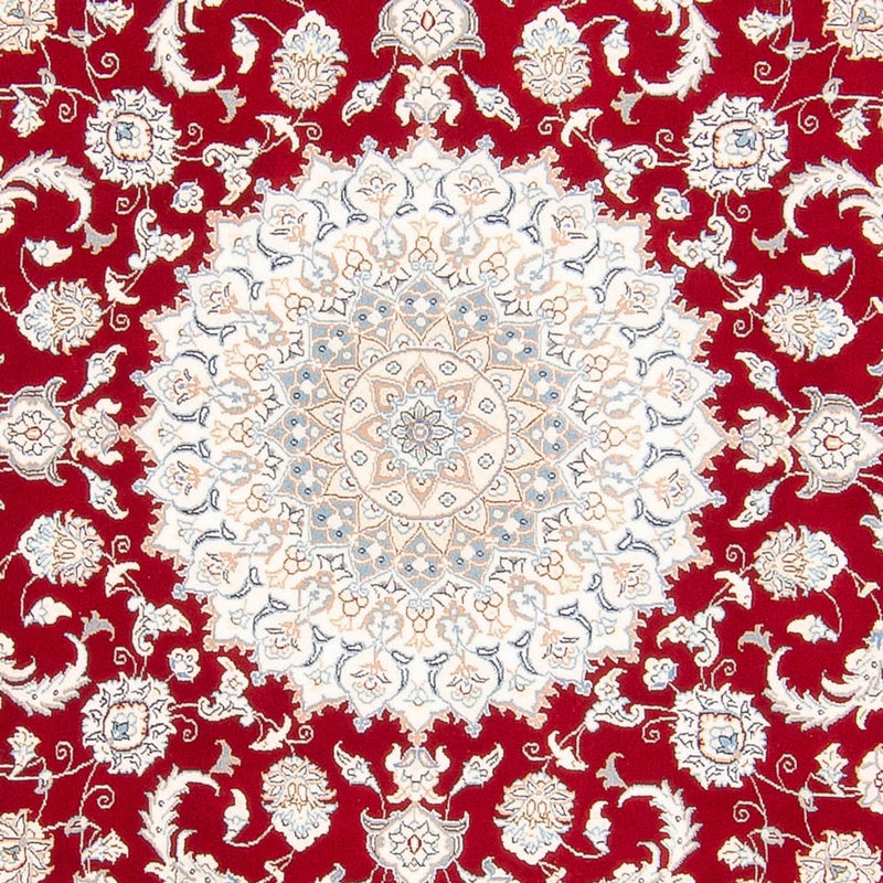 Perzisch tapijt - Nain rond  - 200 x 200 cm - rood