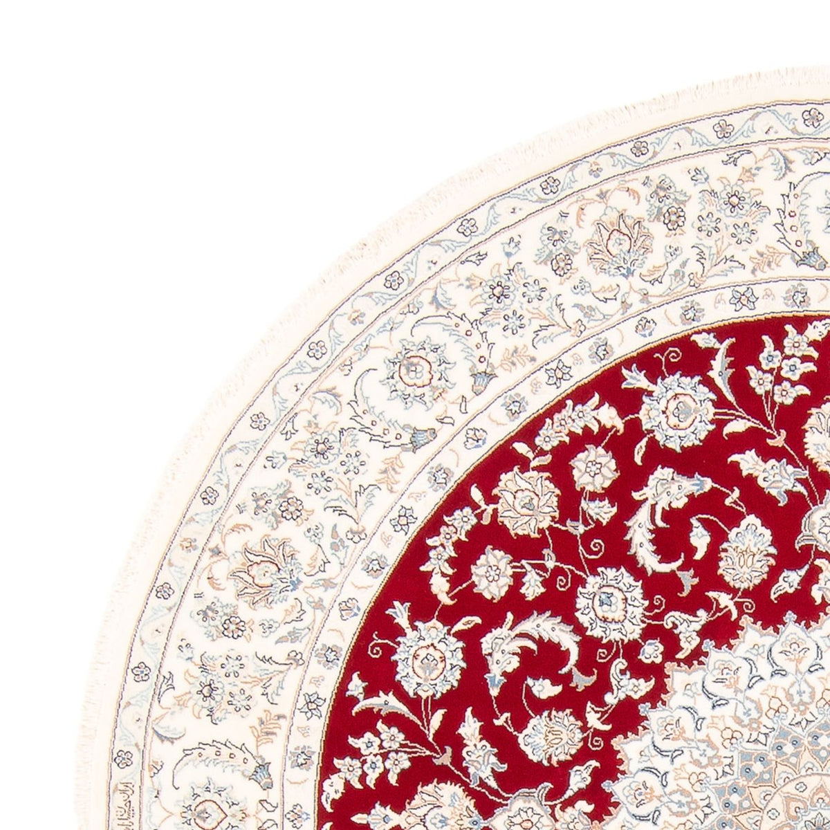 Perzisch tapijt - Nain rond  - 200 x 200 cm - rood