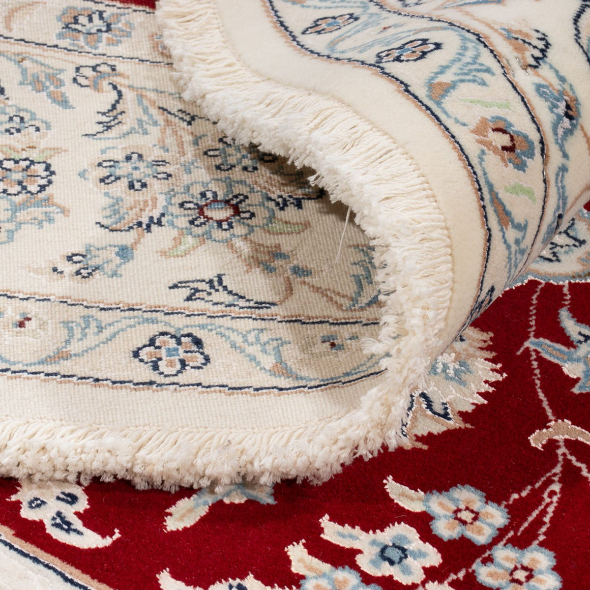 Perzisch tapijt - Nain rond  - 200 x 200 cm - rood