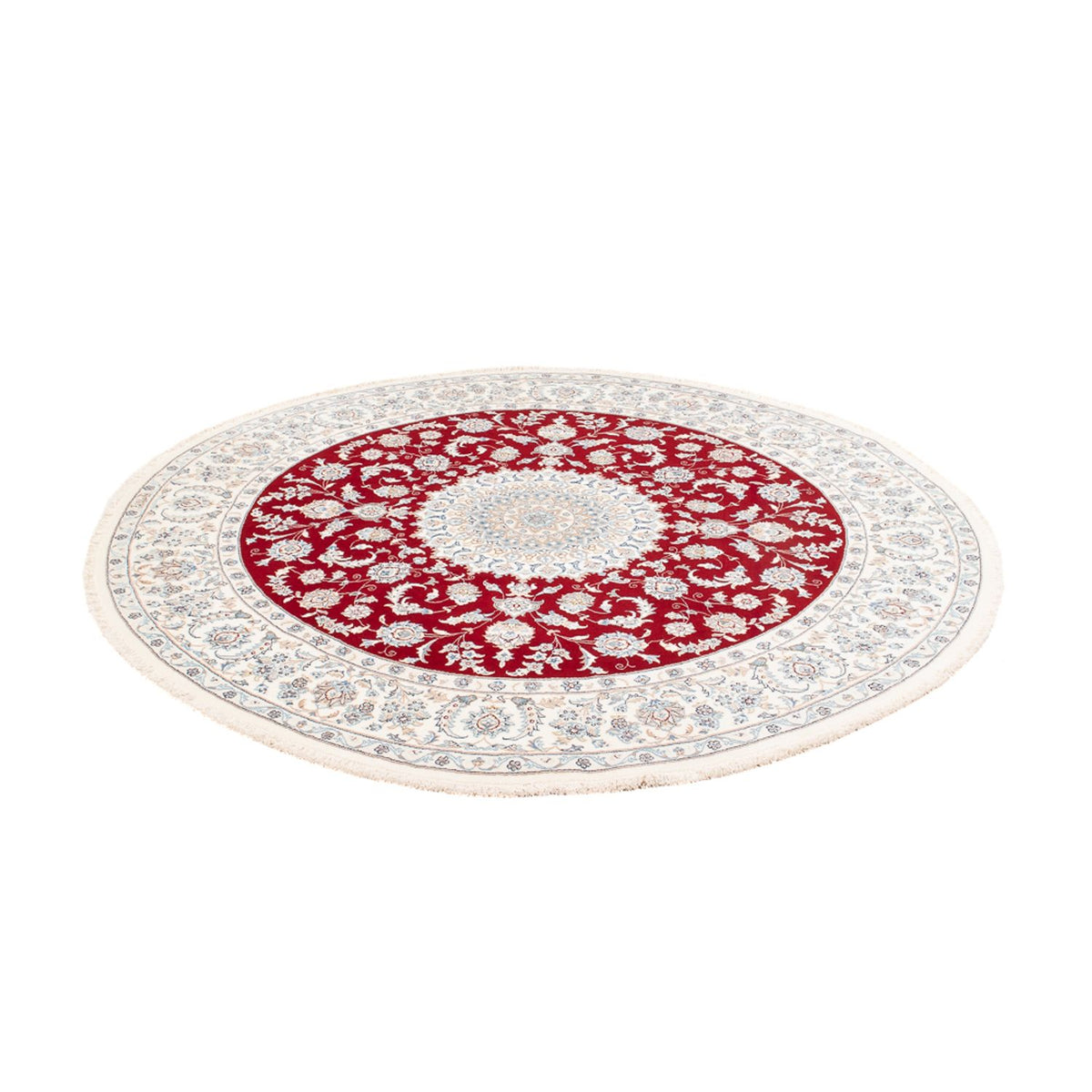 Perzisch tapijt - Nain rond  - 200 x 200 cm - rood