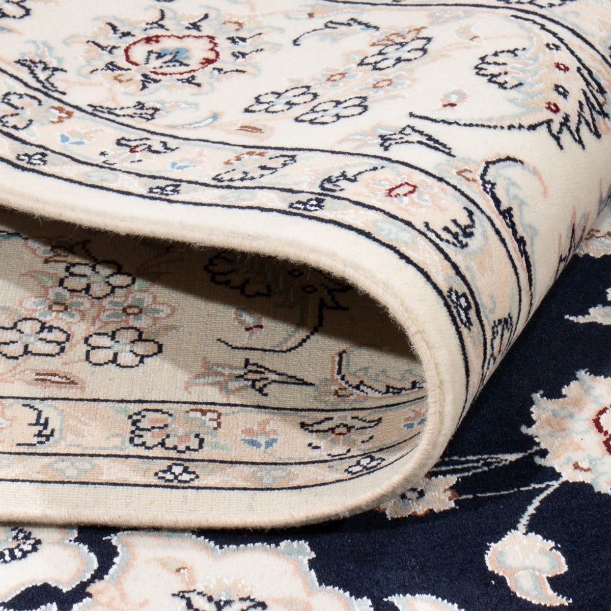 Perzisch tapijt - Nain vierkant  - 210 x 200 cm - donkerblauw