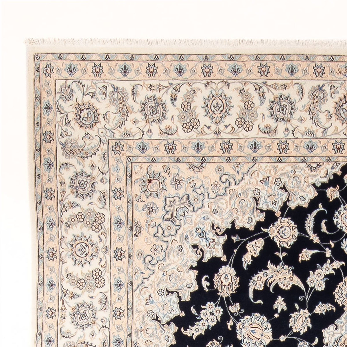 Perzisch tapijt - Nain - Premium - 344 x 245 cm - donkerblauw