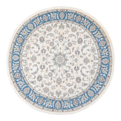 Perzisch tapijt - Nain - Premium rond  - 149 x 149 cm - crème