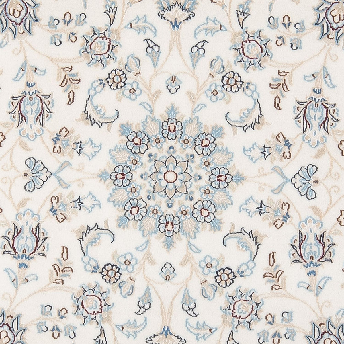 Perzisch tapijt - Nain - Premium rond  - 149 x 149 cm - crème