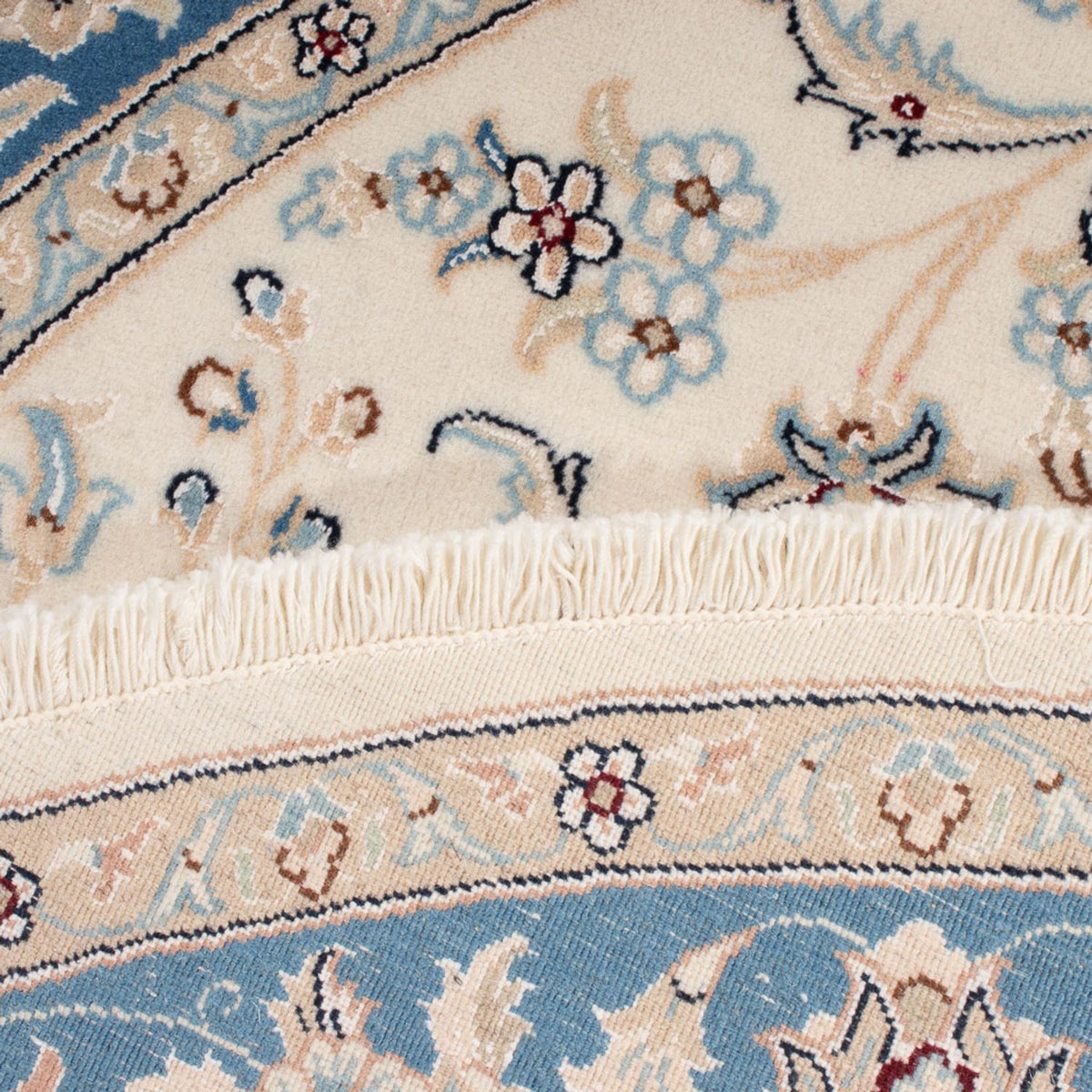 Perzisch tapijt - Nain - Premium rond  - 149 x 149 cm - crème