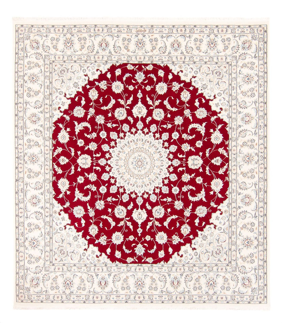 Perzisch tapijt - Nain vierkant  - 210 x 194 cm - rood