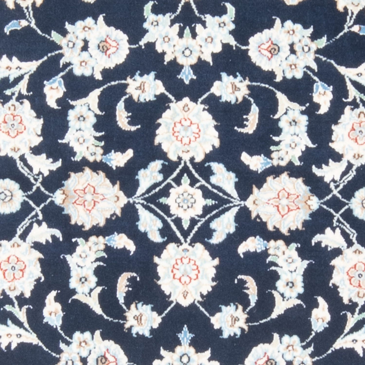 Loper Perzisch tapijt - Nain - Koninklijk - 203 x 80 cm - donkerblauw