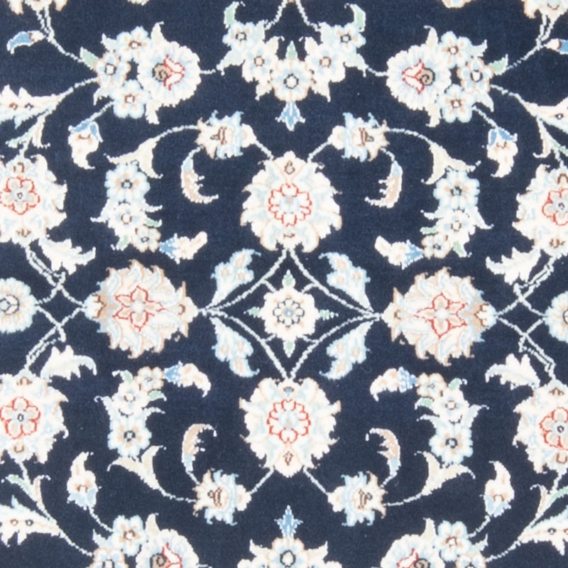 Loper Perzisch tapijt - Nain - Koninklijk - 203 x 80 cm - donkerblauw