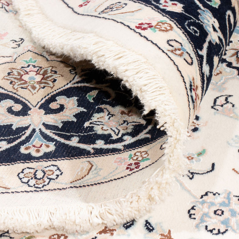 Perzisch tapijt - Nain rond  - 200 x 200 cm - crème