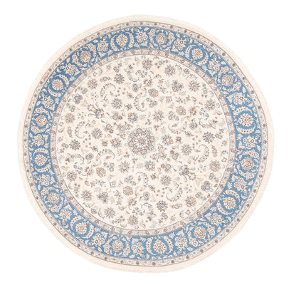 Perzisch tapijt - Nain rond  - 200 x 200 cm - crème