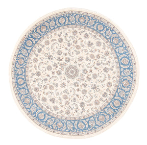 Perzisch tapijt - Nain rond  - 200 x 200 cm - crème