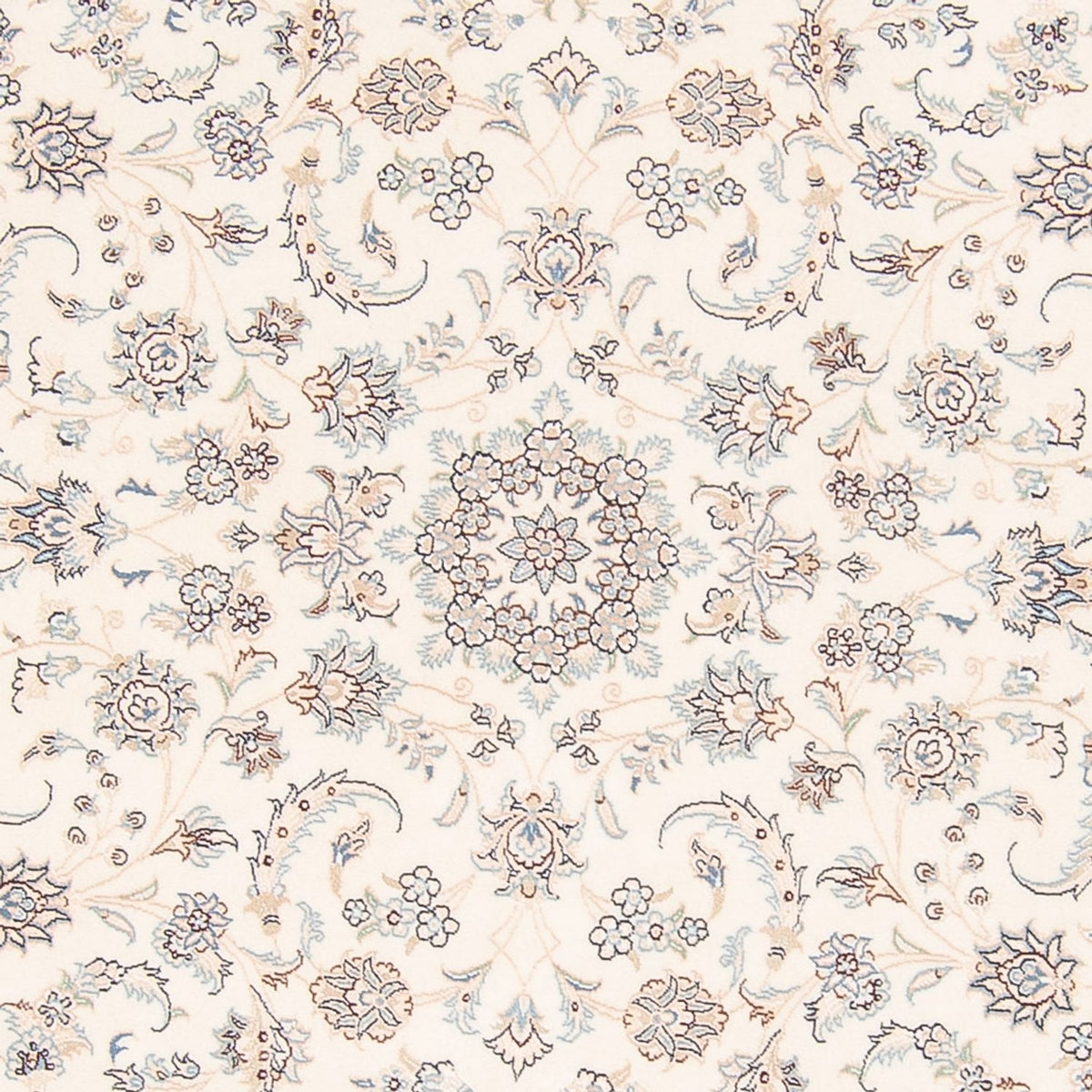 Perzisch tapijt - Nain rond  - 200 x 200 cm - crème