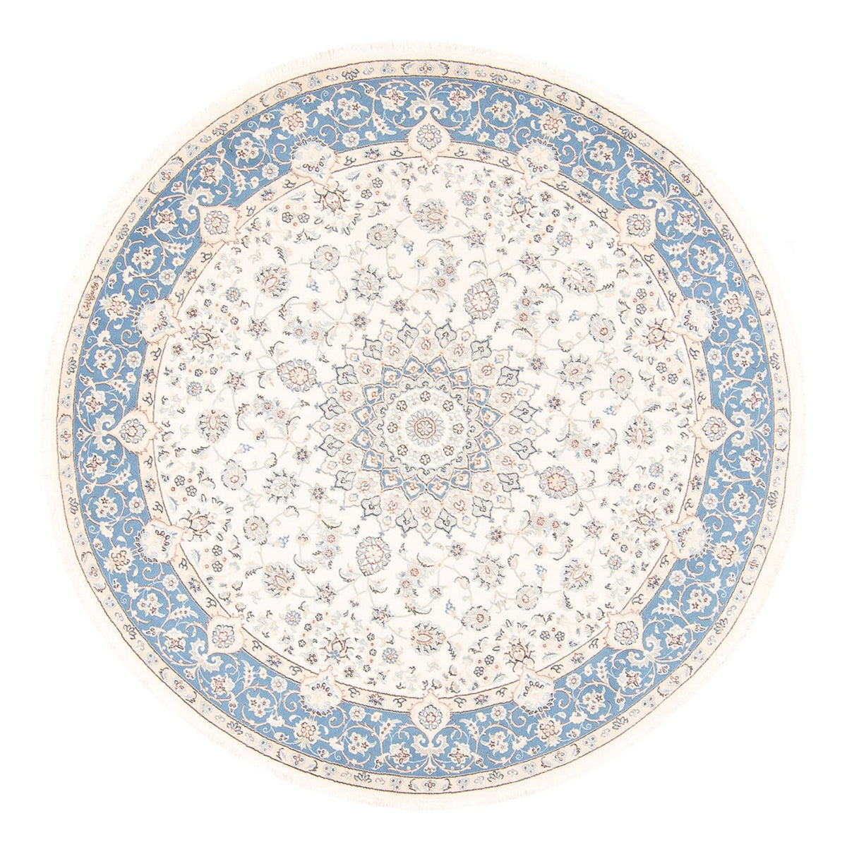 Perzisch tapijt - Nain rond  - 200 x 200 cm - crème