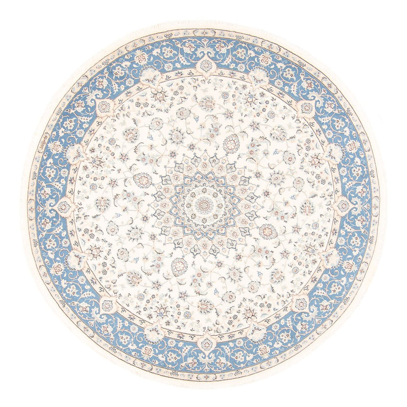 Perzisch tapijt - Nain rond  - 200 x 200 cm - crème