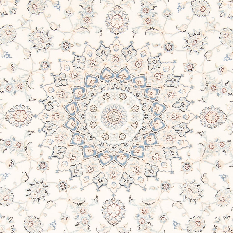 Perzisch tapijt - Nain rond  - 200 x 200 cm - crème