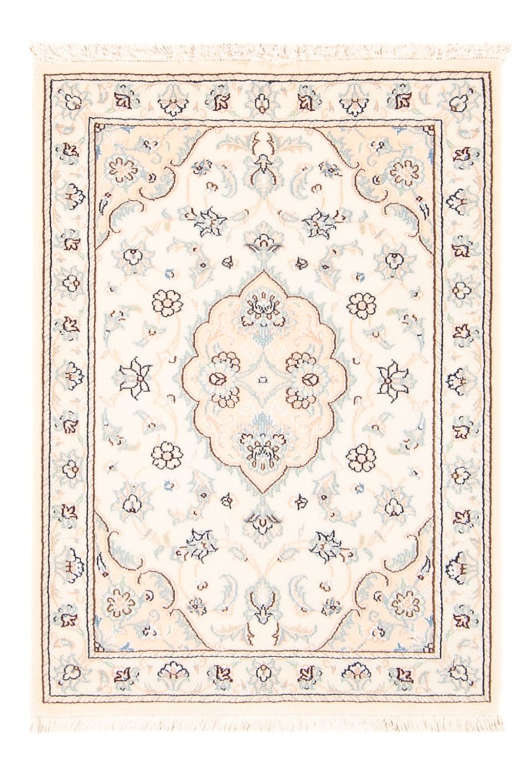Perzisch tapijt - Nain - 91 x 60 cm - beige