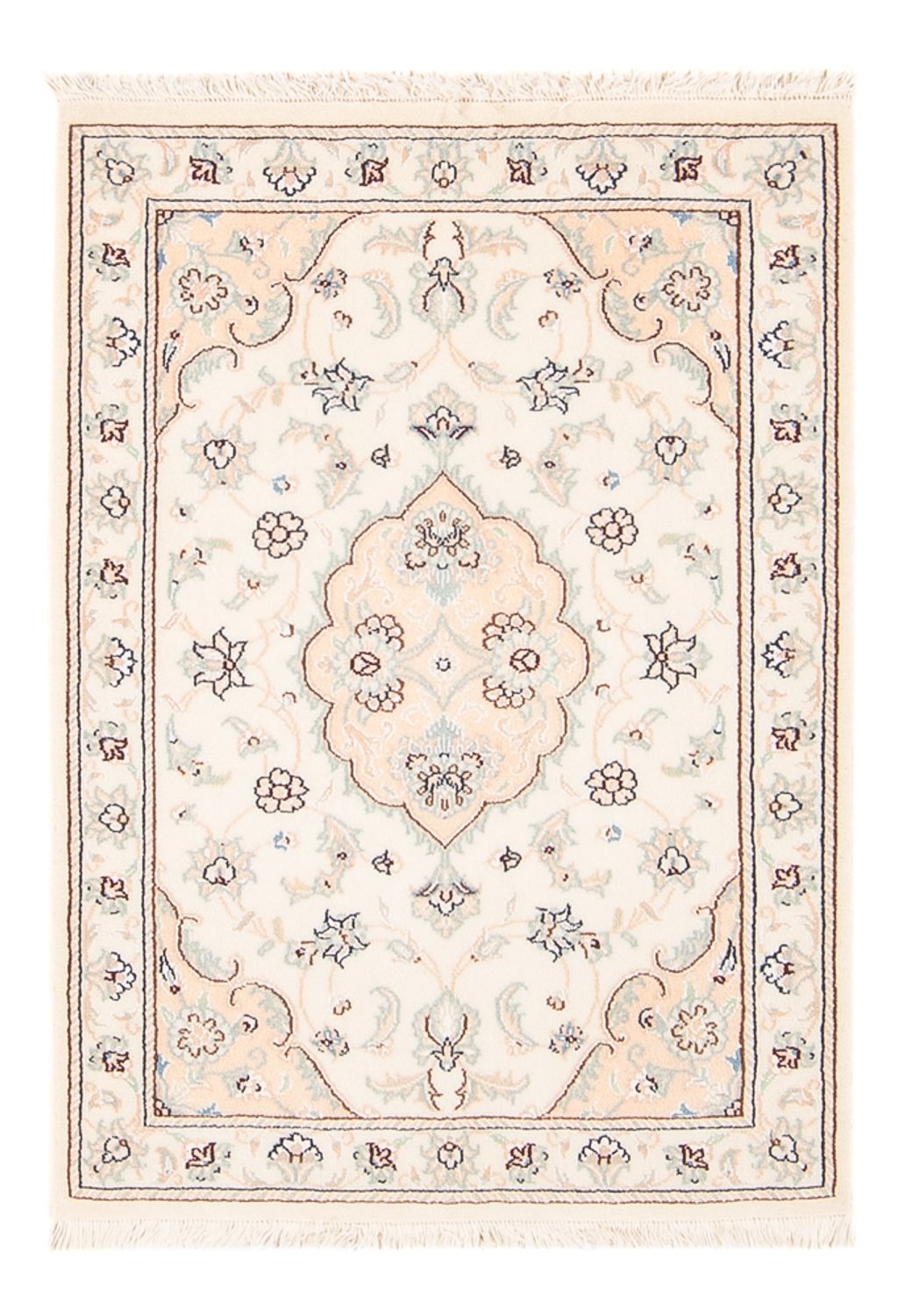 Perzisch tapijt - Nain - 92 x 60 cm - beige