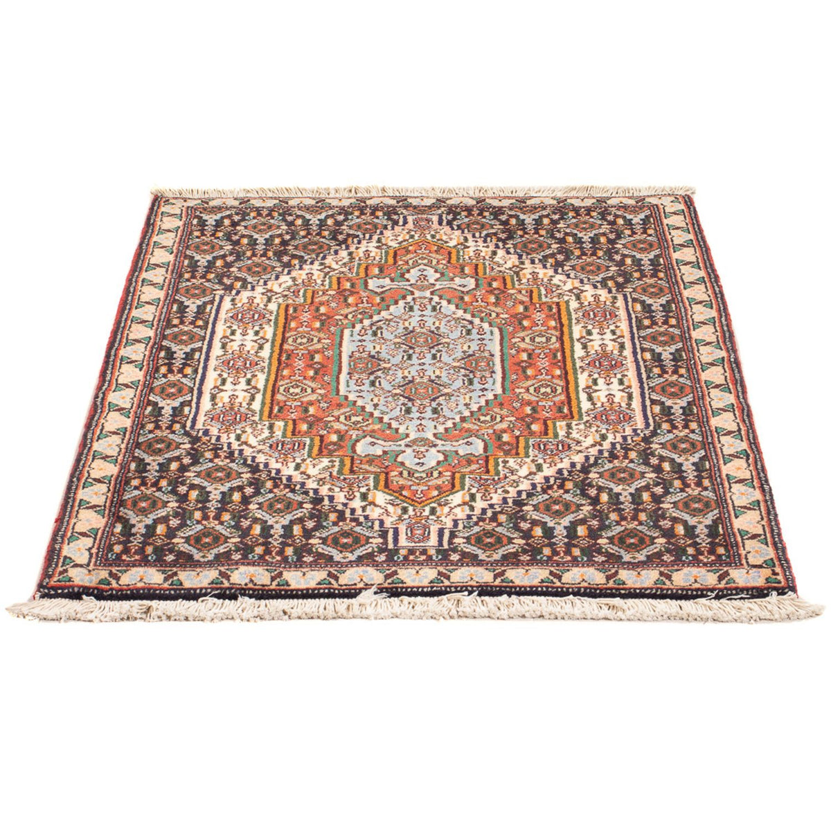 Perzisch tapijt - Klassiek - 100 x 73 cm - donkerblauw