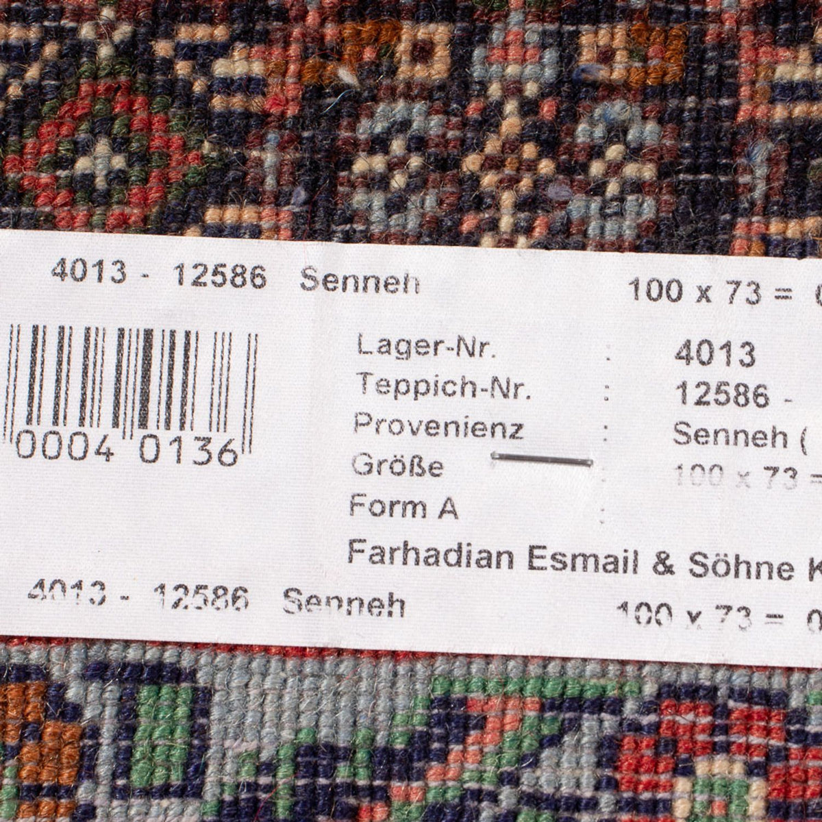 Perzisch tapijt - Klassiek - 100 x 73 cm - rood