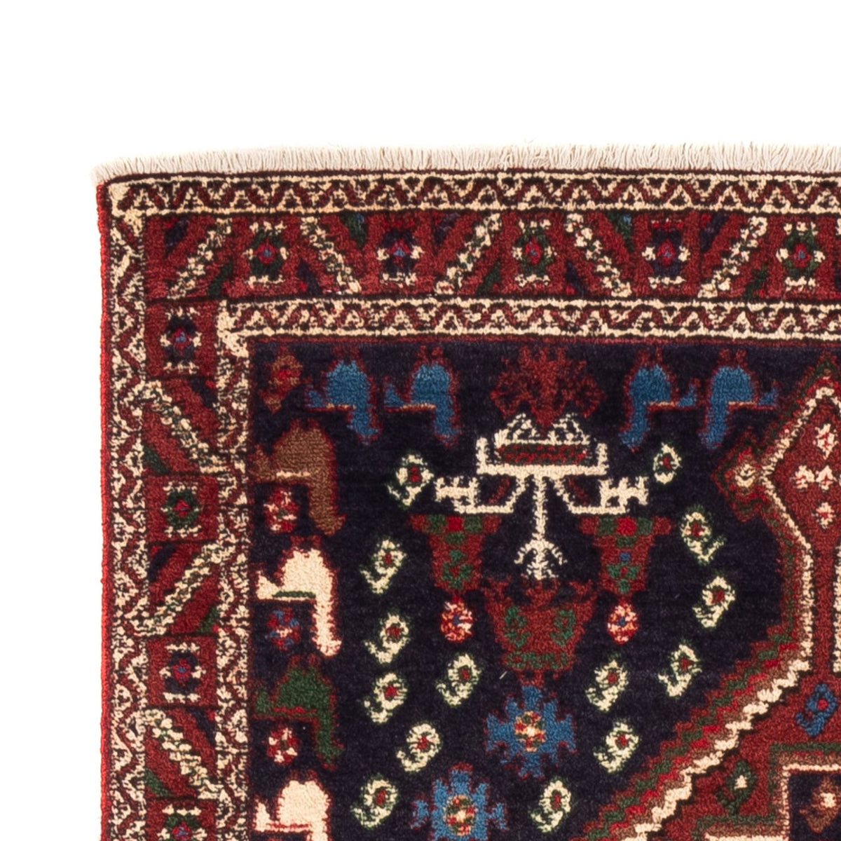 Perzisch Tapijt - Nomadisch - 150 x 97 cm - donkerblauw