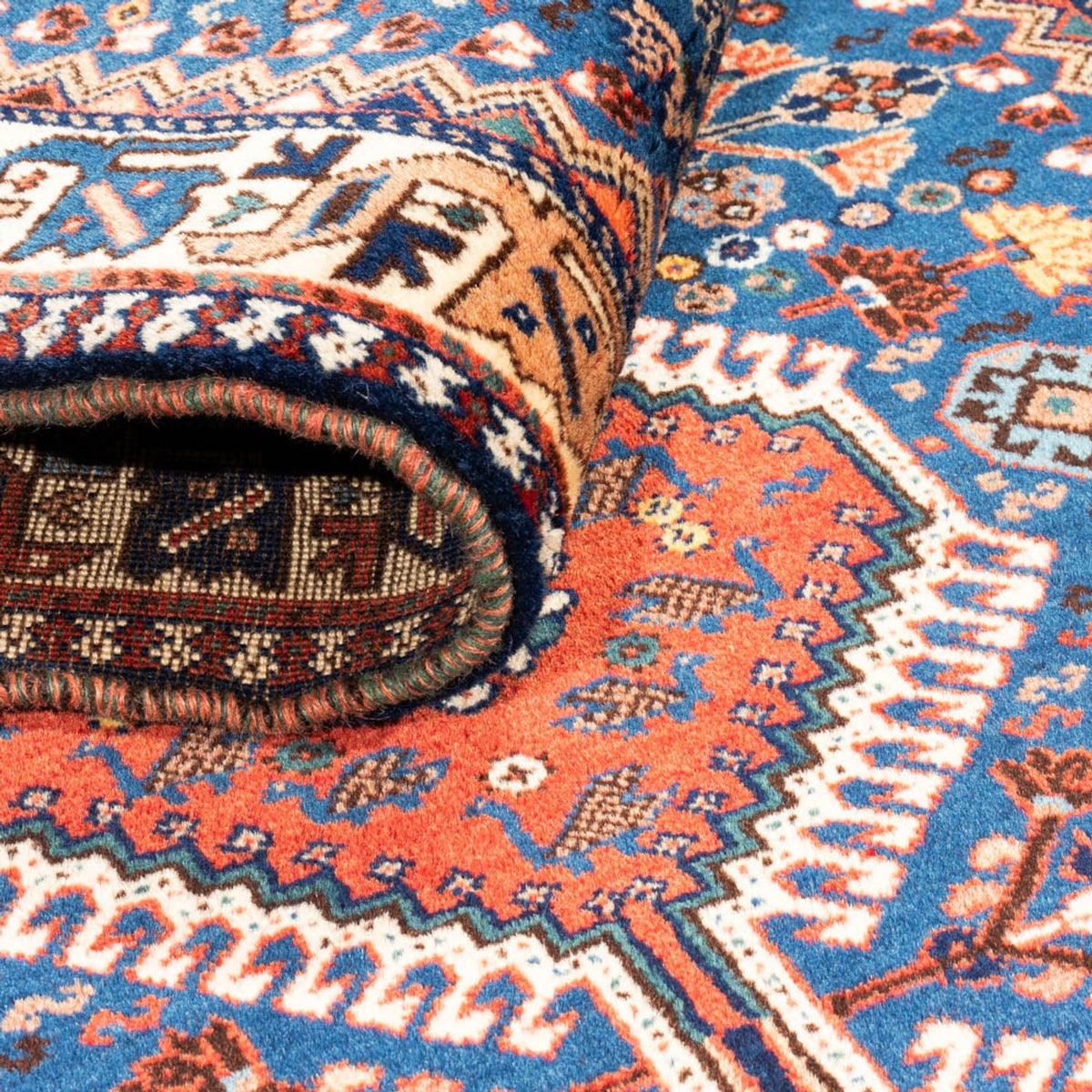 Loper Perzisch Tapijt - Nomadisch - 197 x 82 cm - lichtblauw