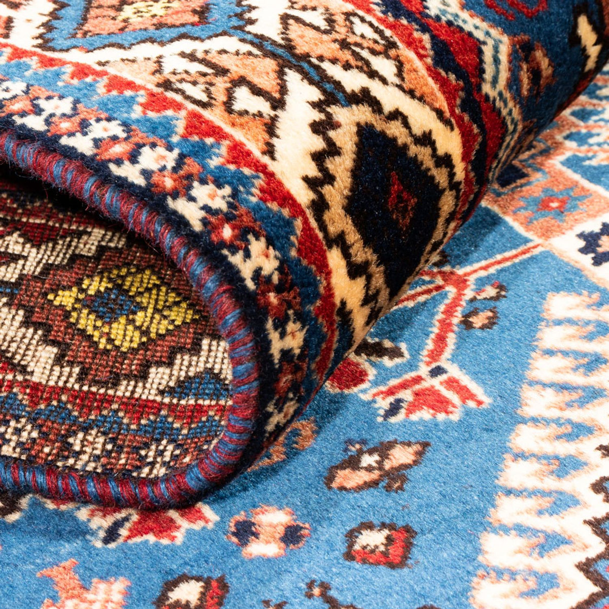 Loper Perzisch Tapijt - Nomadisch - 200 x 84 cm - lichtblauw