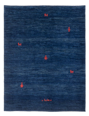 Gabbeh tapijt - Perzisch - 190 x 150 cm - donkerblauw