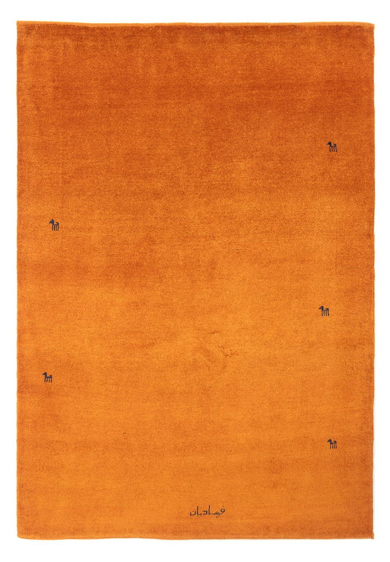 Gabbeh tapijt - Perzisch - 195 x 142 cm - oranje