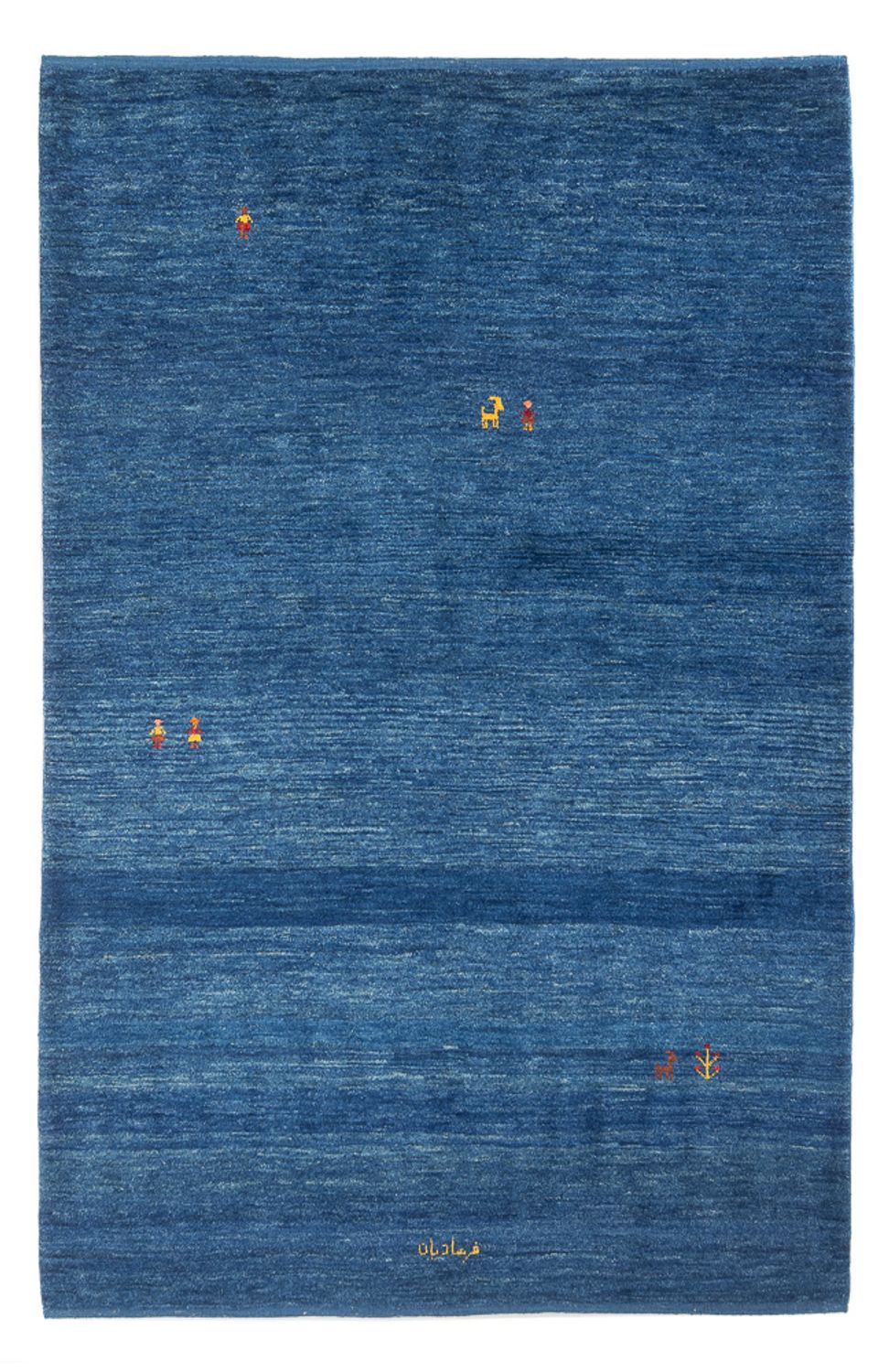 Gabbeh tapijt - Perzisch - 205 x 145 cm - donkerblauw