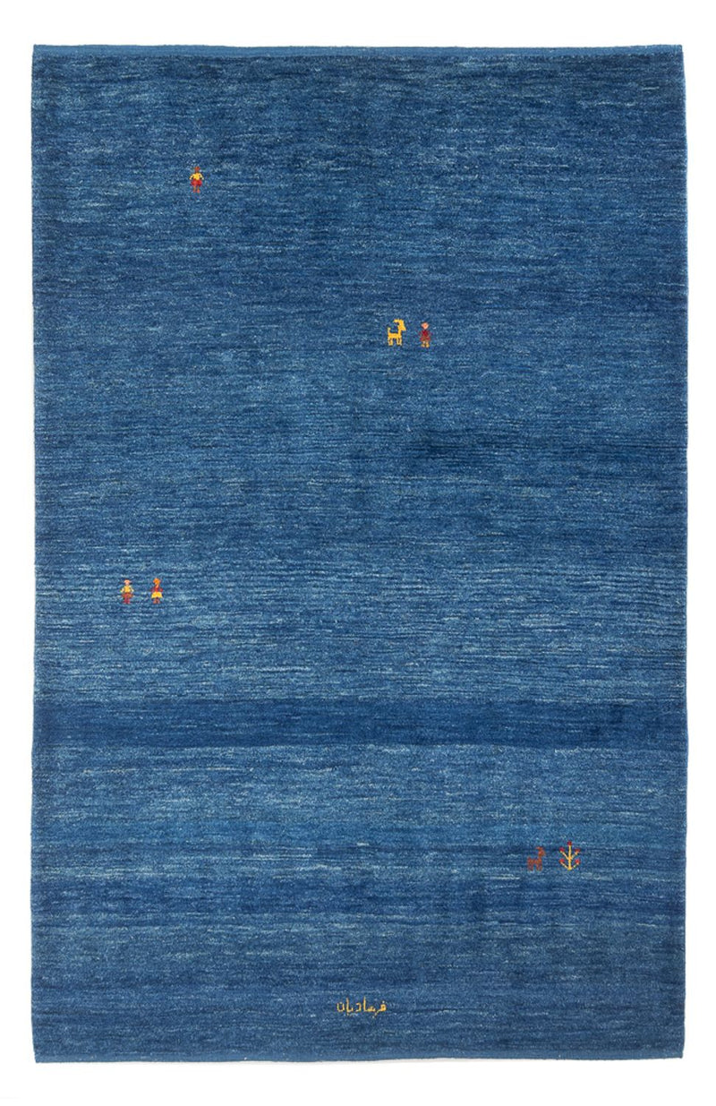 Gabbeh tapijt - Perzisch - 205 x 145 cm - donkerblauw