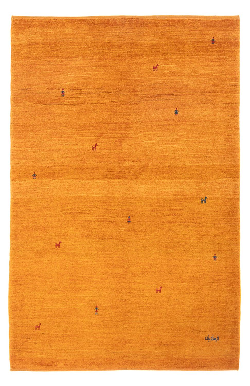 Gabbeh tapijt - Perzisch - 202 x 140 cm - oranje