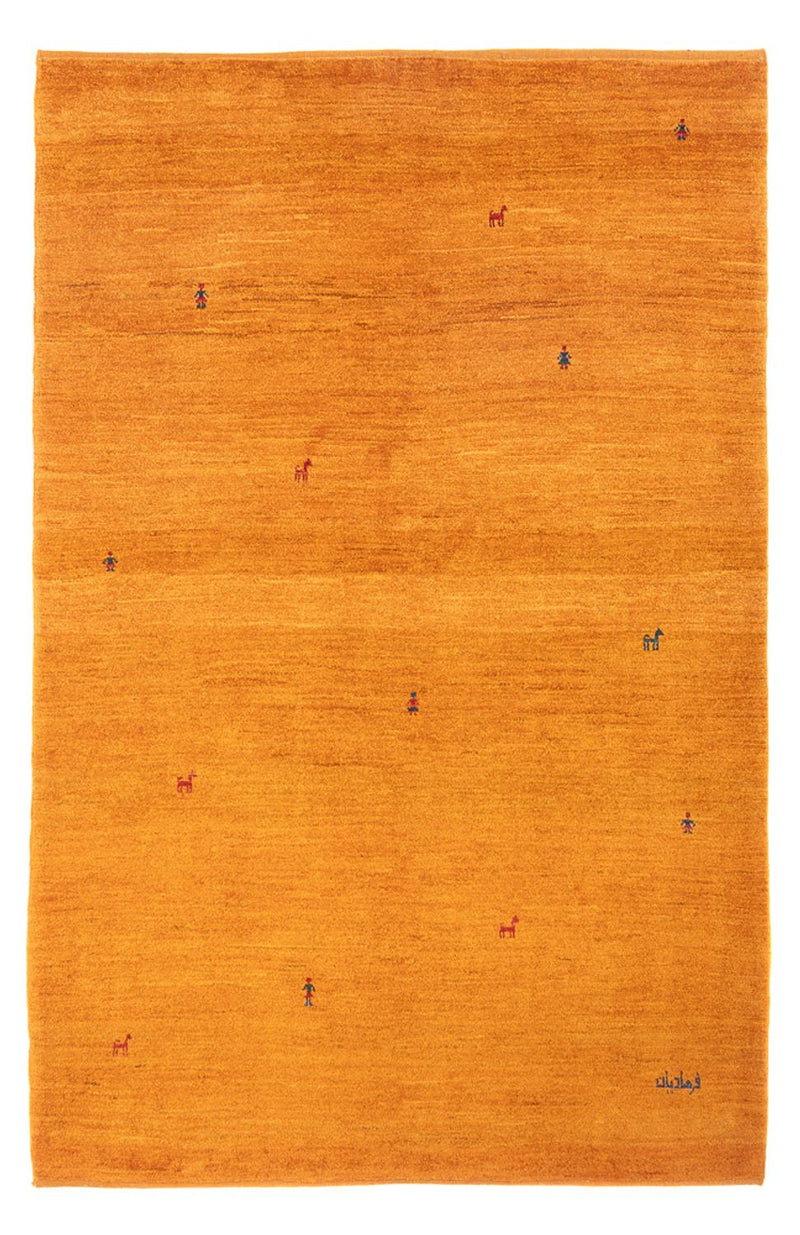 Gabbeh tapijt - Perzisch - 202 x 140 cm - oranje