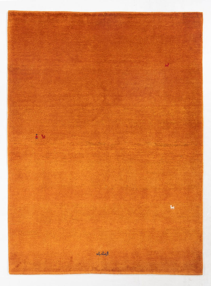 Gabbeh tapijt - Perzisch - 193 x 153 cm - oranje