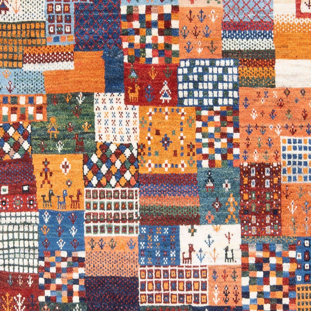 Gabbeh tapijt - Perzisch - 198 x 148 cm - veelkleurig