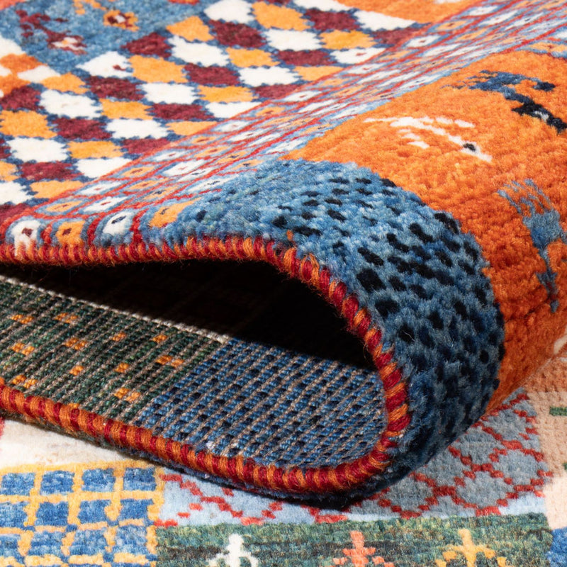 Gabbeh tapijt - Perzisch - 198 x 148 cm - veelkleurig